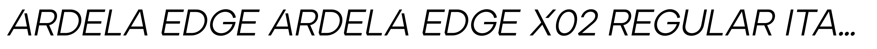 Ardela Edge ARDELA EDGE X02 Regular Italic